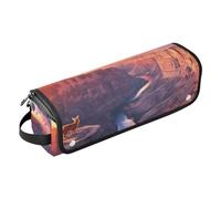 Organizer per strumenti per capelli 2 in 1 con tappetino resistente al calore, impermeabile, custodia da viaggio per ferro arricciacapelli, piastra per capelli piatti, Sundown Serenade Canyon e