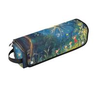 Organizer per strumenti per capelli 2 in 1 e tappetino resistente al calore, organizer portatile per ferri da stiro, piastre, arricciacapelli, bambini che inseguono lucciole personalizzati