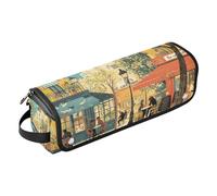 Organizer per strumenti per capelli 2 in 1 e tappetino resistente al calore, organizer portatile per acconciature, arricciacapelli, asciugacapelli, bar all'aperto Parigi