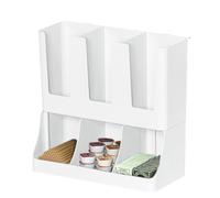 Organizer per tazze da caffè, supporto per servire lo zucchero, con 6 scomparti, per riporre tazze da caffè, per bevande, piccoli oggetti, bancone, bar, feste, ufficio, ristorante, cucina
