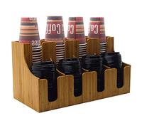 Organizer per Tazze USA E Getta, Dispenser per Tazze da caffè con Scomparti, Portabicchieri di Carta per Stand di Bevande da caffè Cafe Party Buffet, B