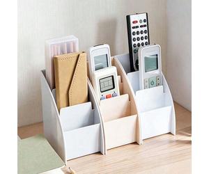 Organizer per telecomandi a 5 scomparti, adatto per TV/DVR/decoder, vassoio salvaspazio, adatto per soggiorno, ufficio domestico, camera da letto, può contenere telecomandi di varie dimensioni, occhia