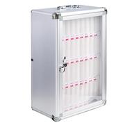 Organizer per telefono con serratura da scrivania per telefoni cellulari, rack per dispositivi portatili, cubbies da ufficio per smartphone, soluzione salvaspazio a 36 scomparti