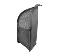 Organizer per trucchi, 22 x 13 cm, contenitore trasparente da bagno, porta spazzolino da denti, contenitore compatto per la gestione dell'igiene per hotel, campeggio, posto di lavoro, grigio, 22x13cm