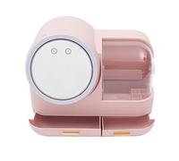 Organizer per trucchi cosmetici, con illuminato, portatile, per trucchi e camera da letto, Colore: rosa., colore puro