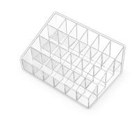 Organizer per Trucchi da Tavolo, 24 scomparti | Struttura in plastica, Espositore trucco chiaro, Ordine beauty case, Per professionis