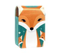 Organizer per trucco,custodia per rossetto per trucco per mini borsa da viaggio esterna,animale carino famiglia volpe
