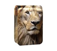 Organizer per trucco,custodia per rossetto per trucco per mini borsa da viaggio esterna,animale leone vita selvaggia gatto
