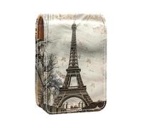 Organizer per trucco,custodia per rossetto per trucco per mini borsa da viaggio esterna,Annata di Parigi della torre Eiffel