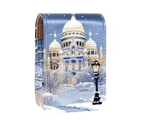 Organizer per trucco,custodia per rossetto per trucco per mini borsa da viaggio esterna,architettura città inverno parigi