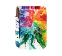 Organizer per trucco,custodia per rossetto per trucco per mini borsa da viaggio esterna,arcobaleno di turbinio colorato legato