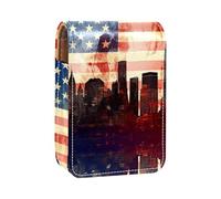 Organizer per trucco,custodia per rossetto per trucco per mini borsa da viaggio esterna,Bandiera di New York Stati Uniti d'America