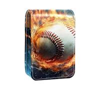 Organizer per trucco,custodia per rossetto per trucco per mini borsa da viaggio esterna,baseball nel fuoco e nell'acqua