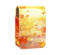Organizer per trucco,custodia per rossetto per trucco per mini borsa da viaggio esterna,Cadono le foglie d'autunno