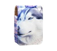 Organizer per trucco,custodia per rossetto per trucco per mini borsa da viaggio esterna,cane animale lupo