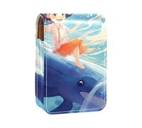 Organizer per trucco,custodia per rossetto per trucco per mini borsa da viaggio esterna,elfo ragazza sogno blu