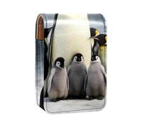 Organizer per trucco,custodia per rossetto per trucco per mini borsa da viaggio esterna,famiglia dei pinguini antartici
