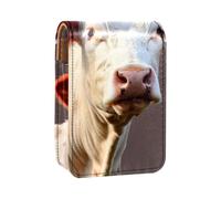 Organizer per trucco,custodia per rossetto per trucco per mini borsa da viaggio esterna,FarmAnimal mucca divertente