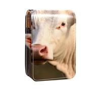 Organizer per trucco,custodia per rossetto per trucco per mini borsa da viaggio esterna,FarmAnimal mucca divertente