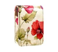 Organizer per trucco,custodia per rossetto per trucco per mini borsa da viaggio esterna,Fiori d'epoca d'estate d'epoca