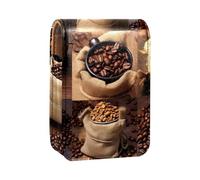 Organizer per trucco,custodia per rossetto per trucco per mini borsa da viaggio esterna,goditi l'ora del caffè