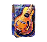 Organizer per trucco,custodia per rossetto per trucco per mini borsa da viaggio esterna,la musica di arte astratta nota la chitarra