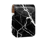 Organizer per trucco,custodia per rossetto per trucco per mini borsa da viaggio esterna,marmo trama linea nera
