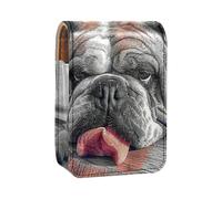 Organizer per trucco,custodia per rossetto per trucco per mini borsa da viaggio esterna,modello di bulldog carino cane