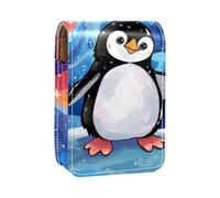 Organizer per trucco,custodia per rossetto per trucco per mini borsa da viaggio esterna,Modello di pinguino simpatico cartone animato
