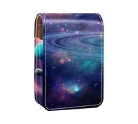 Organizer per trucco,custodia per rossetto per trucco per mini borsa da viaggio esterna,Modello di pianeti colorati Galaxy Art