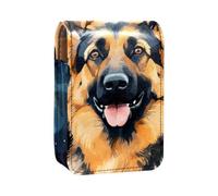 Organizer per trucco,custodia per rossetto per trucco per mini borsa da viaggio esterna,Modello stellato animale cane da pastore