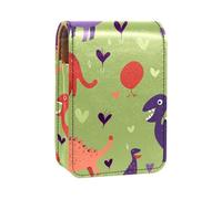 Organizer per trucco,custodia per rossetto per trucco per mini borsa da viaggio esterna,mostro dei cartoni animati di dinosauro