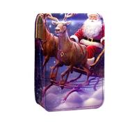 Organizer per trucco,custodia per rossetto per trucco per mini borsa da viaggio esterna,Natale Babbo Natale Winter Deer Moon