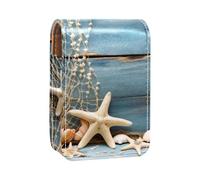 Organizer per trucco,custodia per rossetto per trucco per mini borsa da viaggio esterna,Spiaggia Conchiglie Stella Marina Sabbia Marina