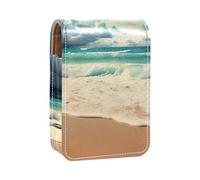 Organizer per trucco,custodia per rossetto per trucco per mini borsa da viaggio esterna,spiaggia onda e mare di sabbia