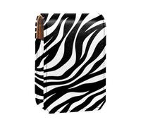 Organizer per trucco,custodia per rossetto per trucco per mini borsa da viaggio esterna,Stampa zebrata a righe animalier