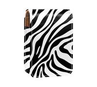 Organizer per trucco,custodia per rossetto per trucco per mini borsa da viaggio esterna,Stampa zebrata a righe animalier