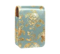 Organizer per trucco,custodia per rossetto per trucco per mini borsa da viaggio esterna,Stile etnico Tartaruga di mare dorata