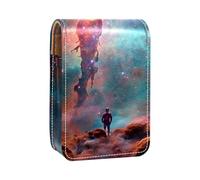 Organizer per trucco,custodia per rossetto per trucco per mini borsa da viaggio esterna,Universo dello spazio della nebulosa colorata
