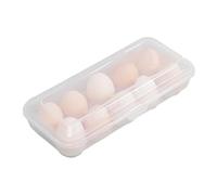 Organizer per uova da frigorifero, 10/15 griglie impilabili con coperchio, contenitore per uova di gallina di grande capacità con design scorrevole di facile accesso