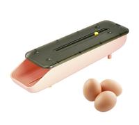 Organizer per uova da frigorifero, portauova automatico | Supporto automatico per uova a scorrimento, design orario, resistente al freddo, casa, tavolo, restauro