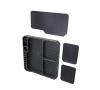 Organizer per utensili con superfici e divisori multipli per una gestione efficiente delle parti