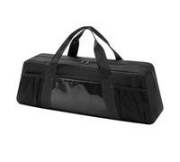 Organizer per utensili da barbecue, grande custodia da trasporto con manici ergonomici per picnic, campeggio, grigliate all'aperto ed eventi barbecue, supporto strutturato, 18,3 x 16,5 x 55,9 cm