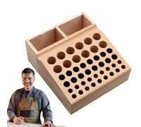 Organizer per utensili | Supporto in legno con fessure per timbratura e punzonatura - Mensola per attrezzi per lavoro in pelle - Uso domestico interno Famiglia uomini donne professionali