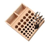 Organizer per utensili - Supporto in legno con fessure per timbratura e punzonatura, per strumenti in pelle | per gli uomini famiglia amici e uso interno in casa e