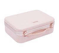 Organizer per valigia, organizer per trucchi con luci, specchio e specchio, scatola cosmetica portatile con divisori individuali, valigetta cosmetica con contenitore per pennelli da trucco, 34 x 12 x