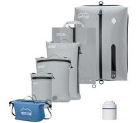 Organizer per Valigie Compressione Cubo Imballaggio Set di 6 Riutilizzabile TPU Sacchetti Sottovuoto con IPX8 Impermeabile Cerniera Sacchetti Sottovuoto per Vestiti Biancheria Intima Calzini Scarpe