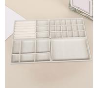 Organizer per Vassoi per Gioielli Da 4 Pezzi, Vassoi per Inserti per Cassetti