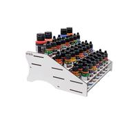 Organizer per vernici EP01 compatibile con Vallejo AK The Army Painter | 24 x 22 x 11 cm | Capacità di 44 barattoli e 18 pennelli | modellismo miniature | Montaggio facile