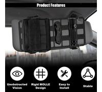 Organizer per visiera parasole per auto Pannello Molle compatto Piccoli